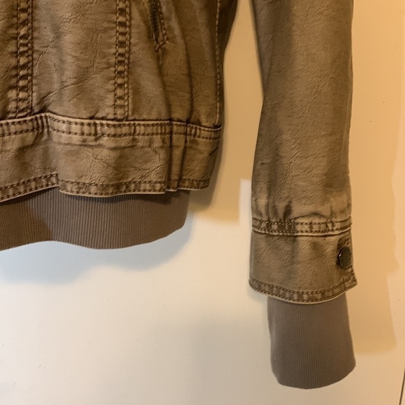 Come Together California CTC Vegan Leather Jacket with Knit Insert - Picture 7 of 15